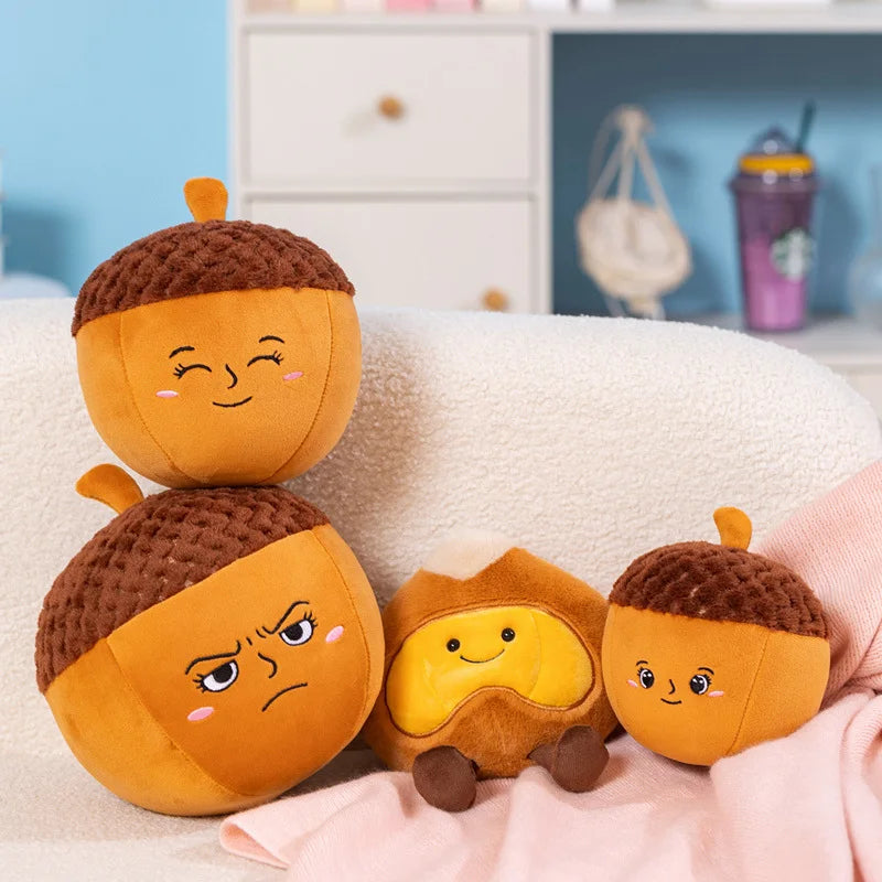 TreasuringU Chestnut Plush Doll Cute Cartoon Chestnut Famialy Stuffed ...